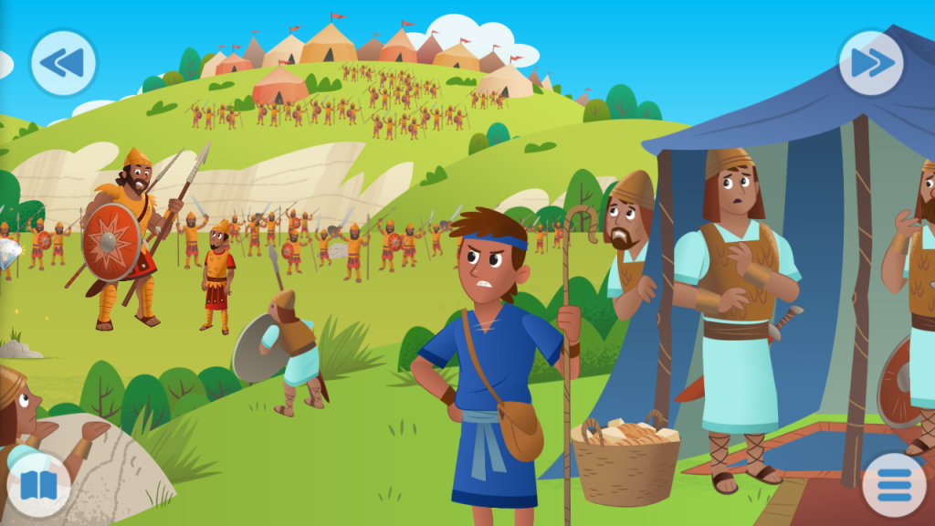 David And Goliath Kids Bible Story - Gambaran